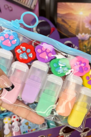 Quriky themed highlighter set of 6